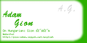 adam gion business card